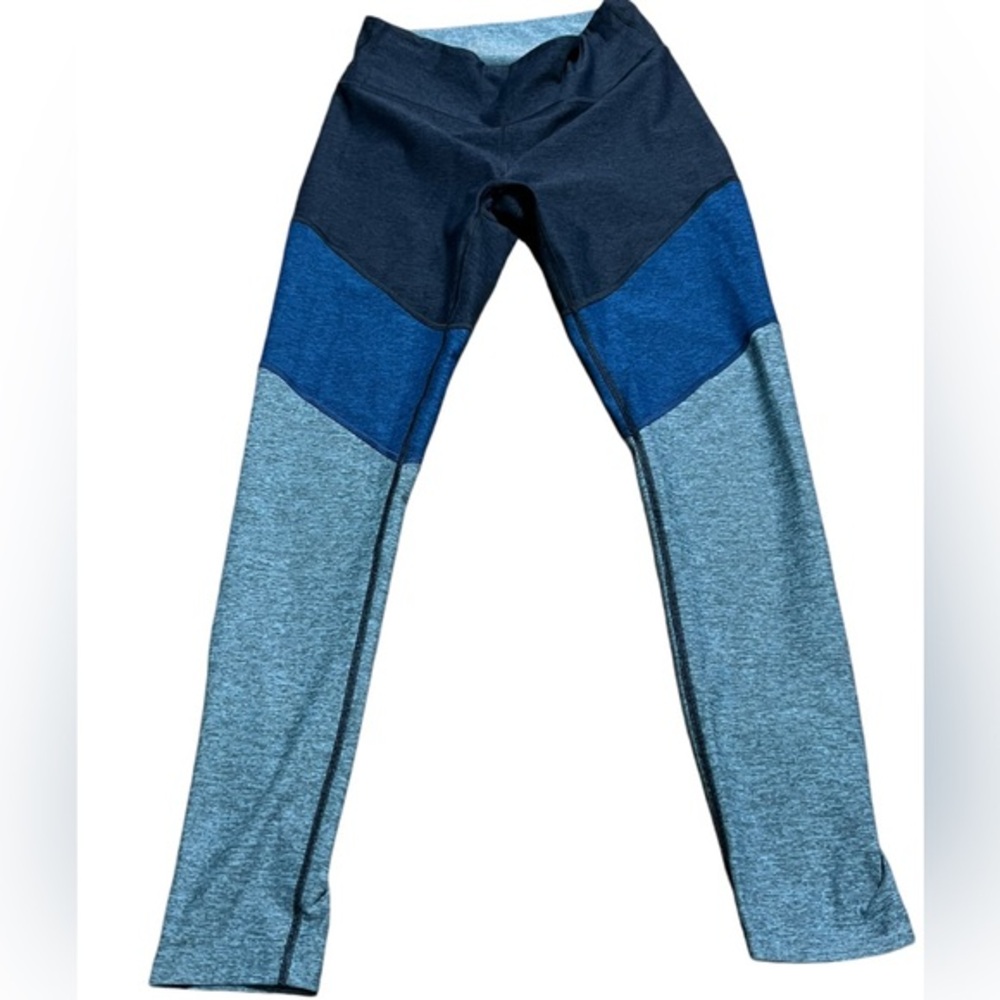 Outdoor Voices Gray and Blue Pull On Athletic Leggings Size Small